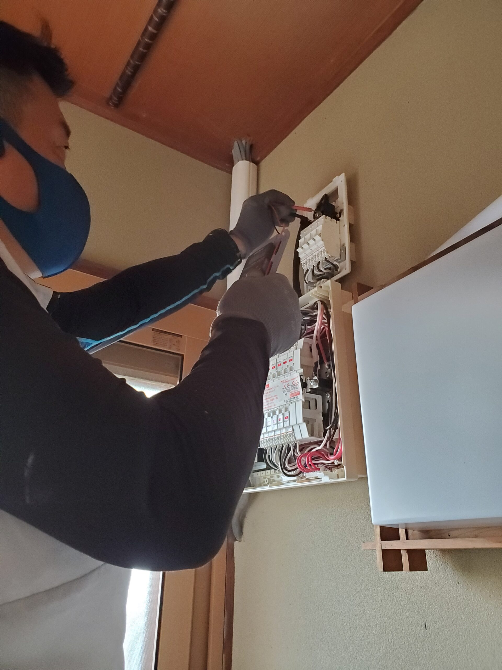 分電盤、電灯、コンセント増設工事！坂出市リフォーム宅にて。